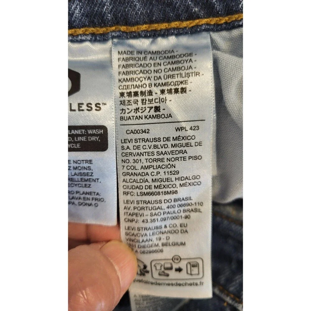 Levi’s 501 Premium Men’s Jeans W34 L32 Dark Wash Straight Leg Button Fly